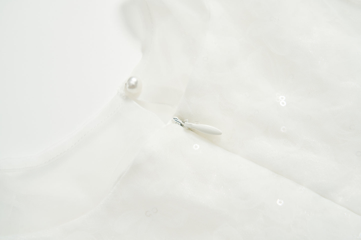 Petal Cascade Puff Tulle Dress