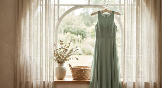 Sage junior bridesmaid dress