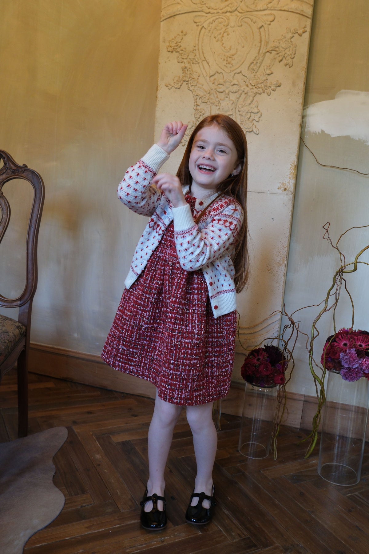 Ruby French Tweed Collar Dress