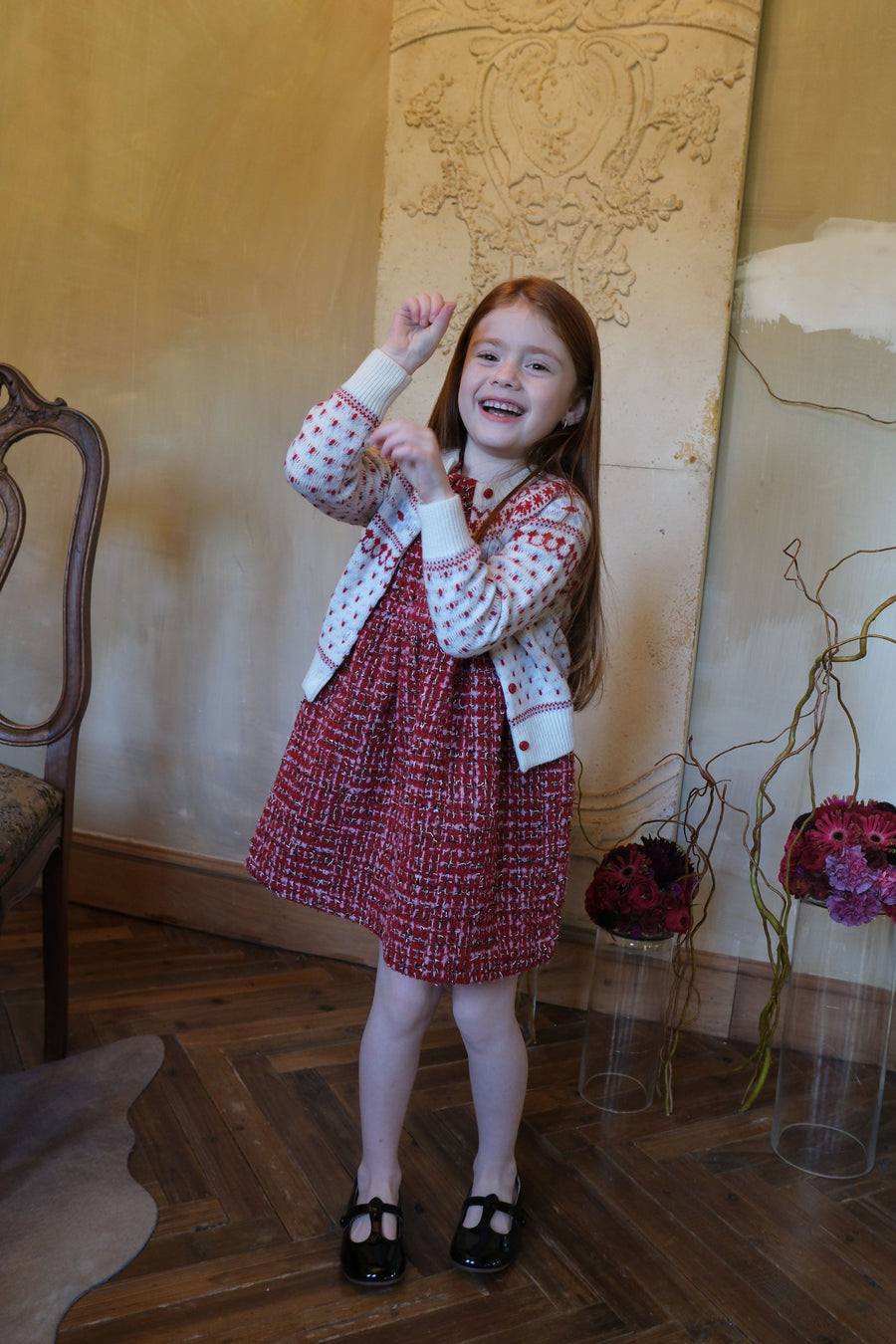 Ruby French Tweed Collar Dress