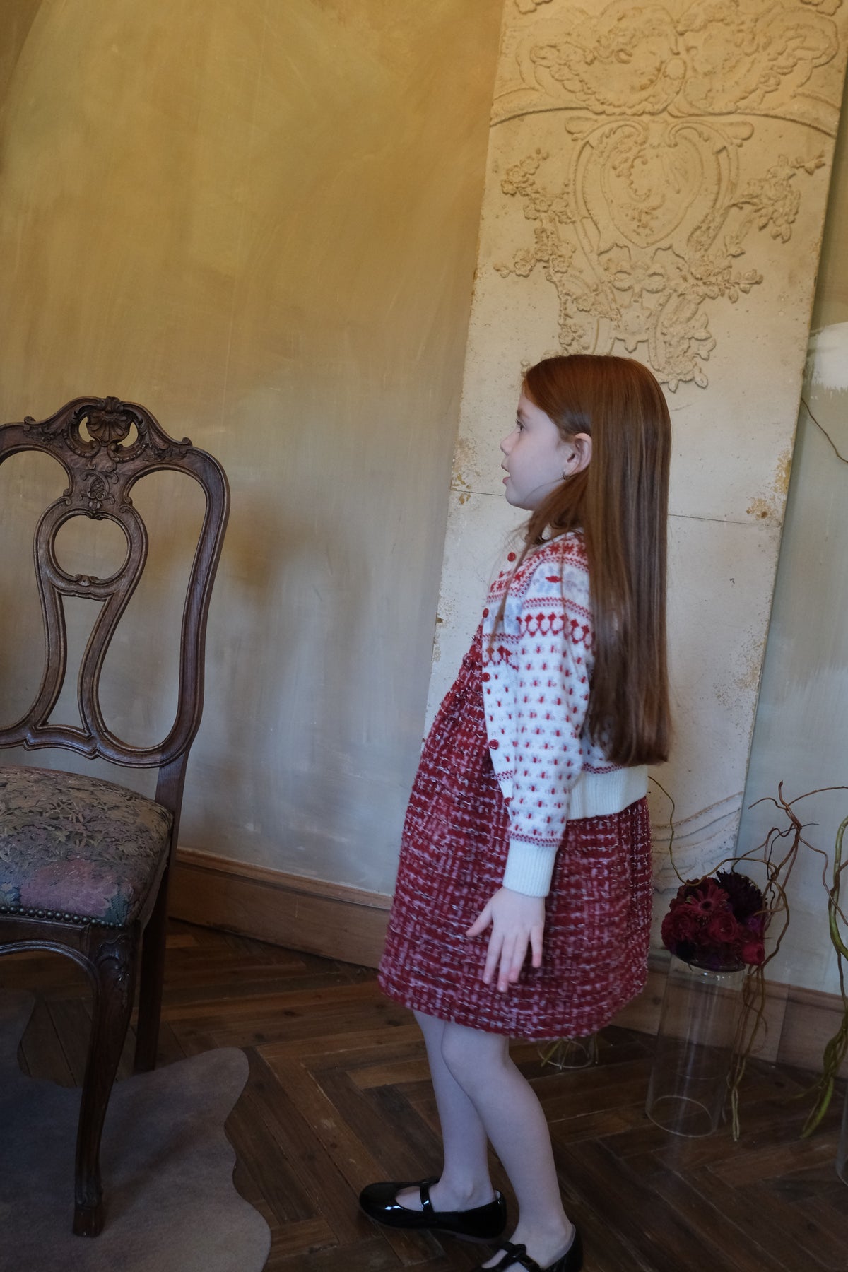 Ruby French Tweed Collar Dress