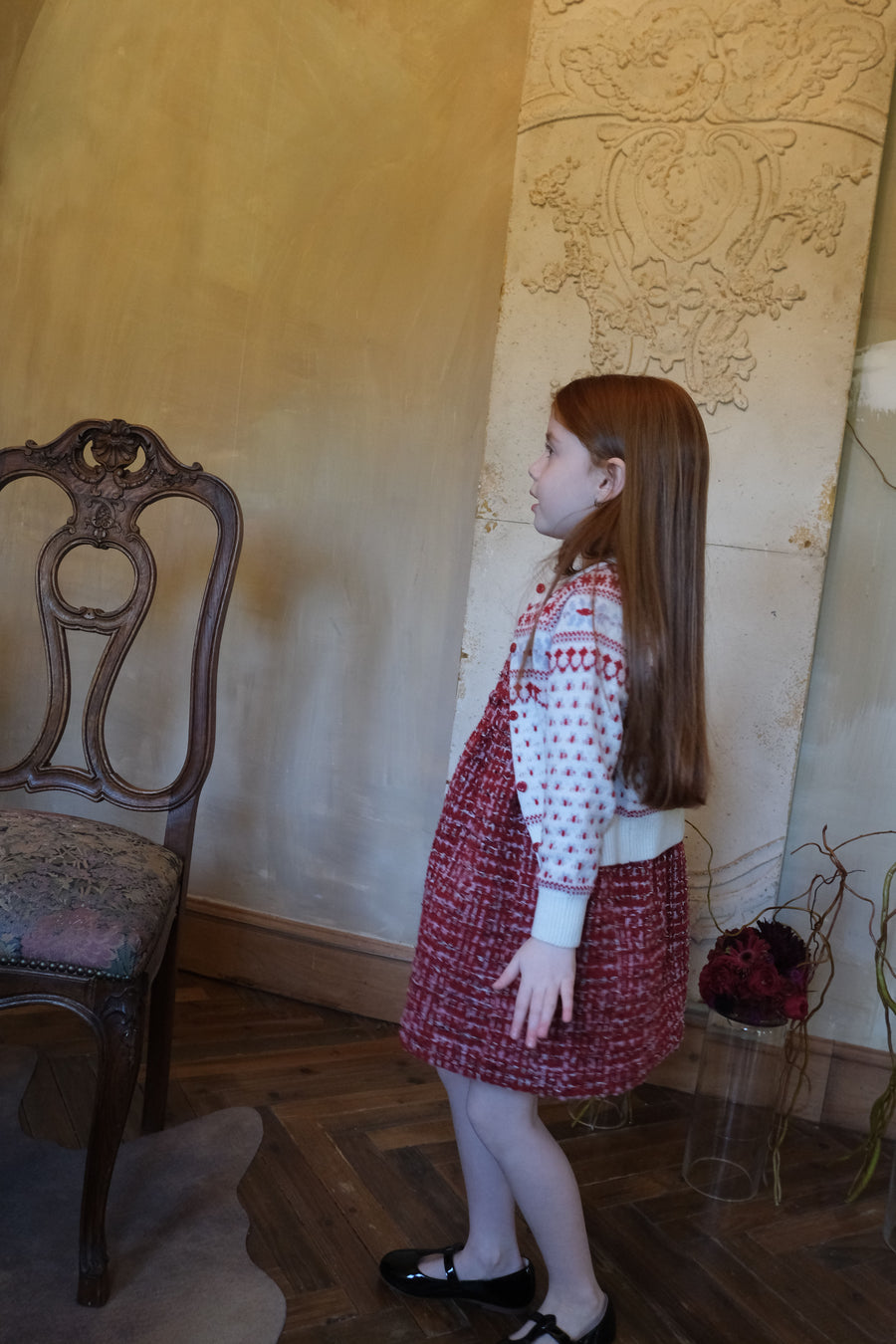 Ruby French Tweed Collar Dress