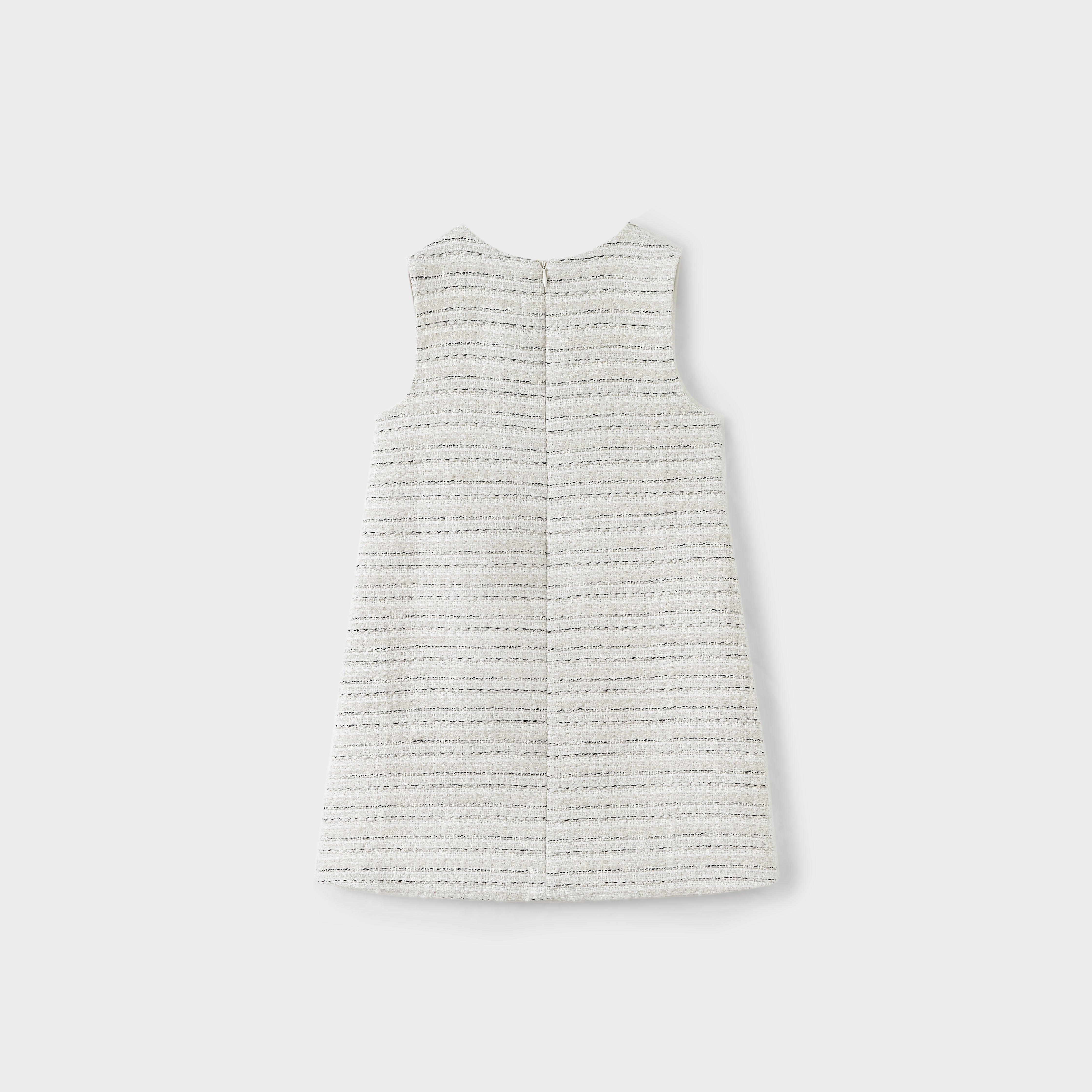 Velvet Bow Tweed Shift Dress