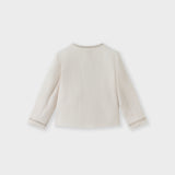 Pearl-Trim Tweed Jacket