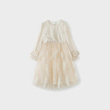 Moonlit Feather Tulle Dress