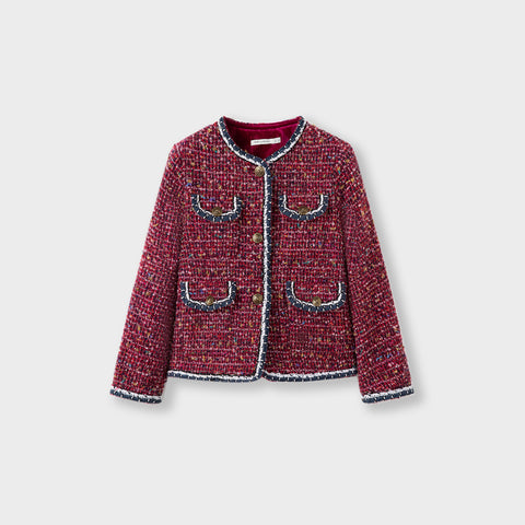 The Berry Confetti Tweed Jacket