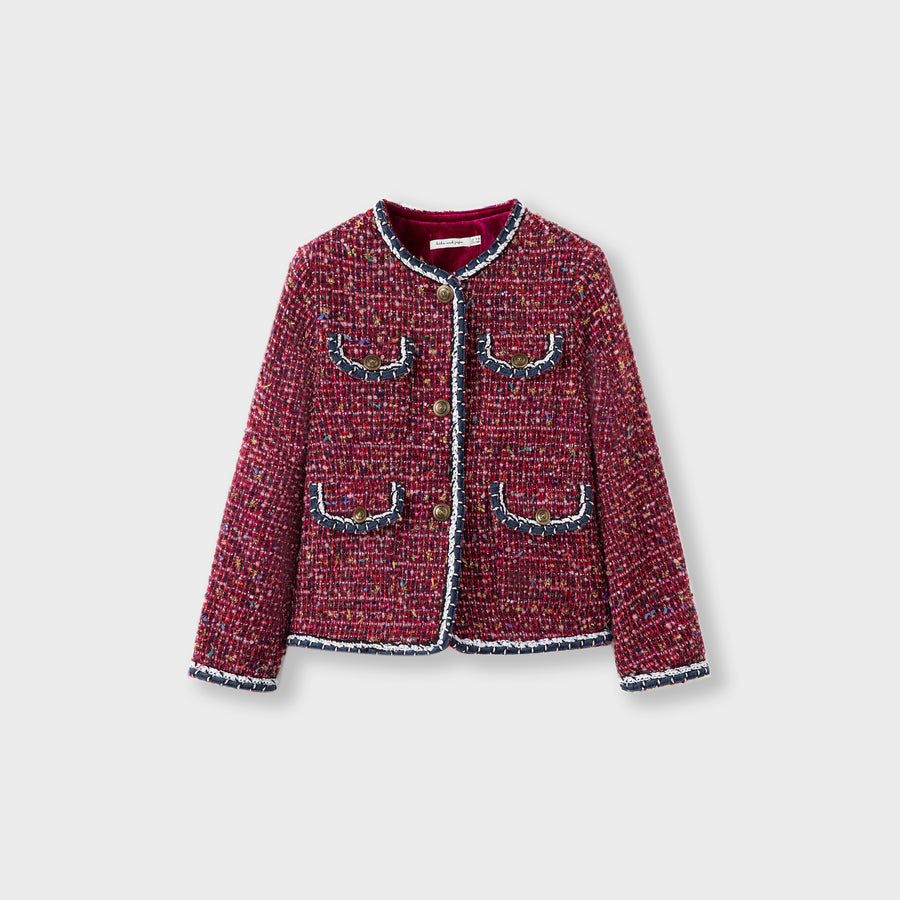 The Berry Confetti Tweed Jacket