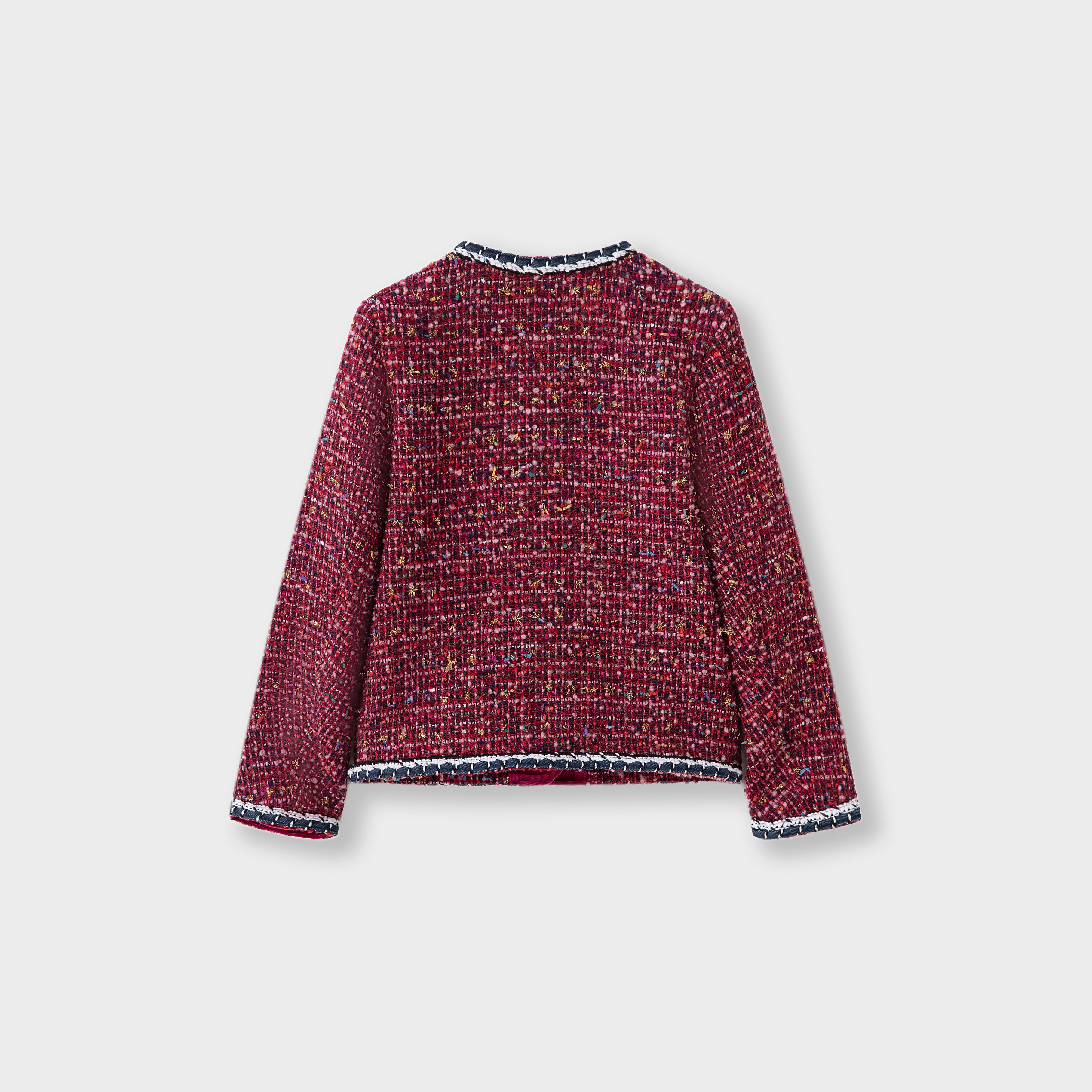 The Berry Confetti Tweed Jacket