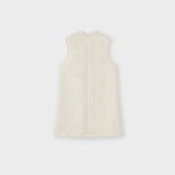 Ivory Petal-Pocket Mod Dress
