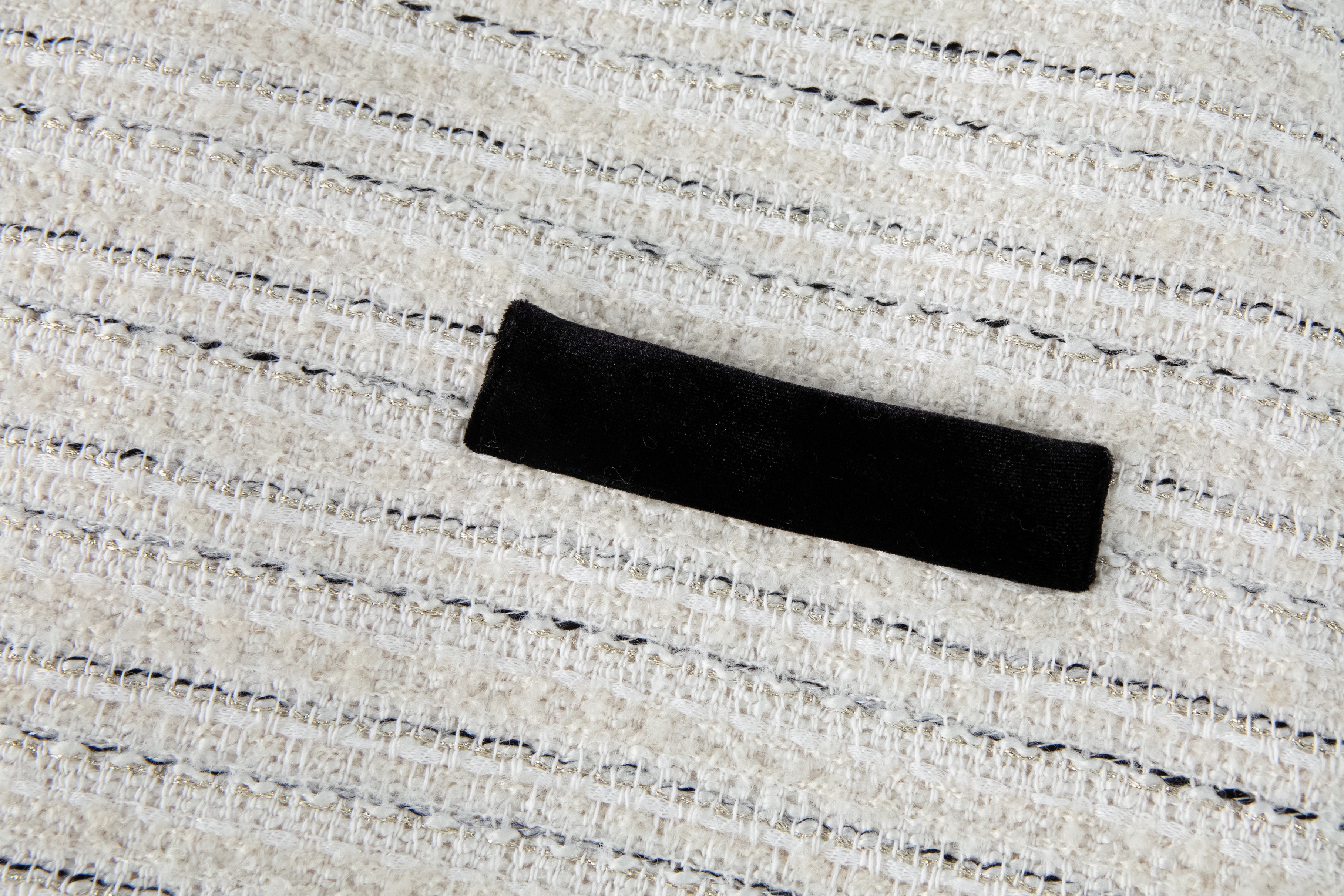 Velvet Bow Tweed Shift Dress