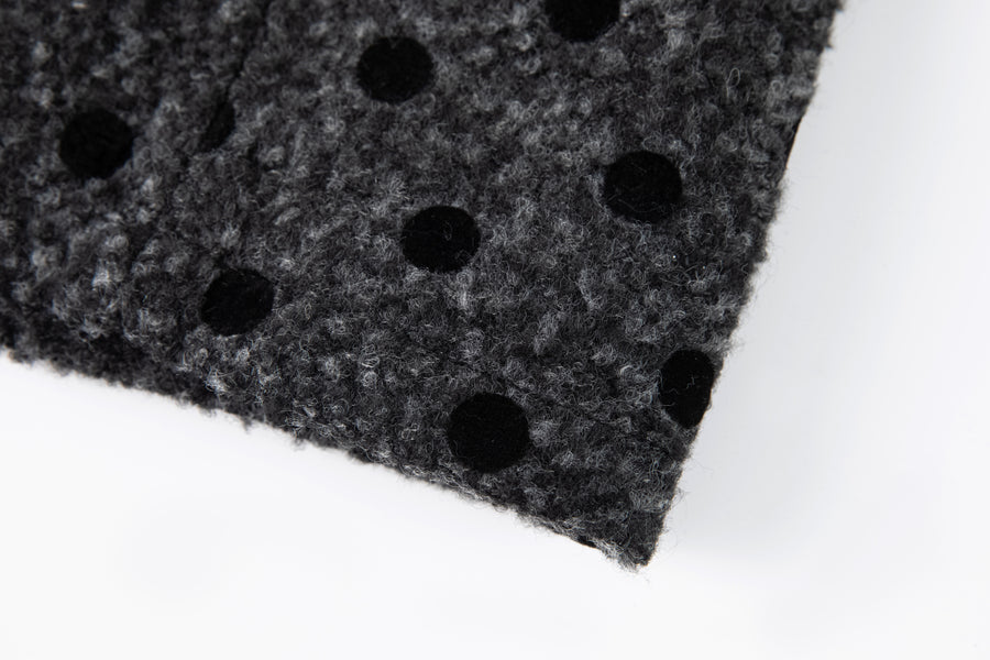 Polka Dot Bouclé Jumper Dress