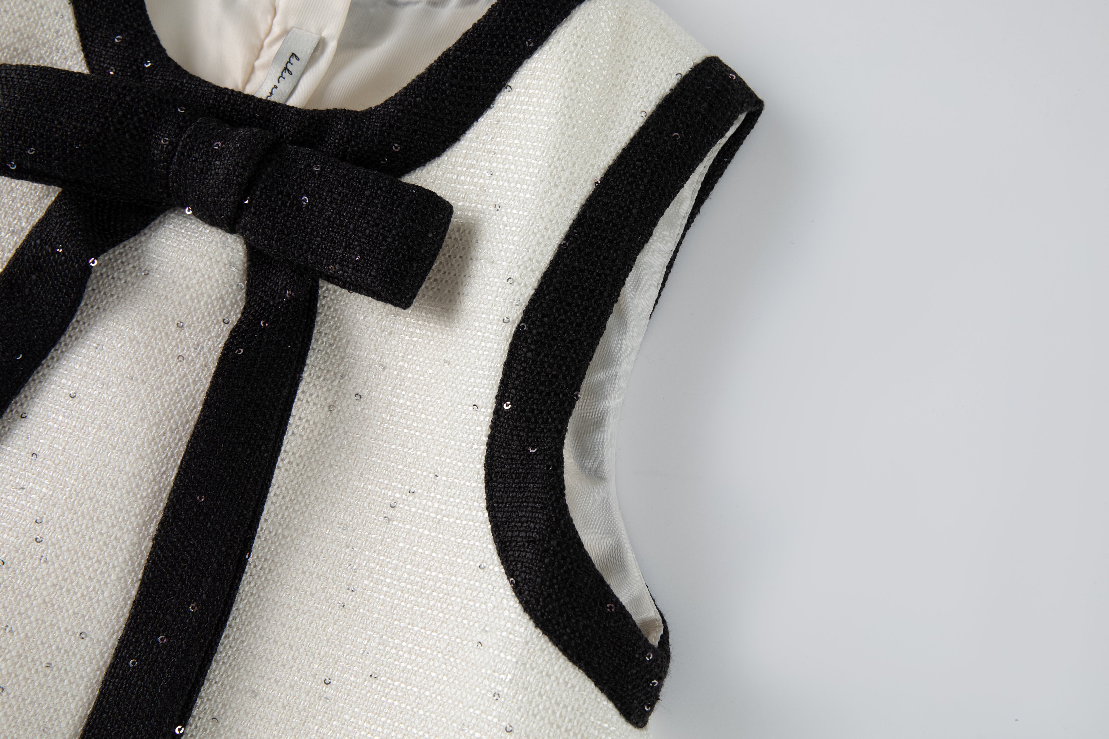 Girls Chic Tweed A-Line Dress, Ivory & Black | KIKI and JOJO Ivory & Black / 6-7 years (120cm) Girls Chic Tweed A-Line Dress, Ivory & Black | KIKI and JOJO Ivory & Black / 6-7 years (120cm)