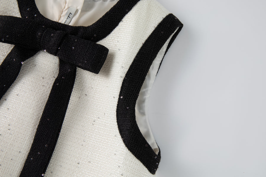 The Chic Tweed A-Line Dress