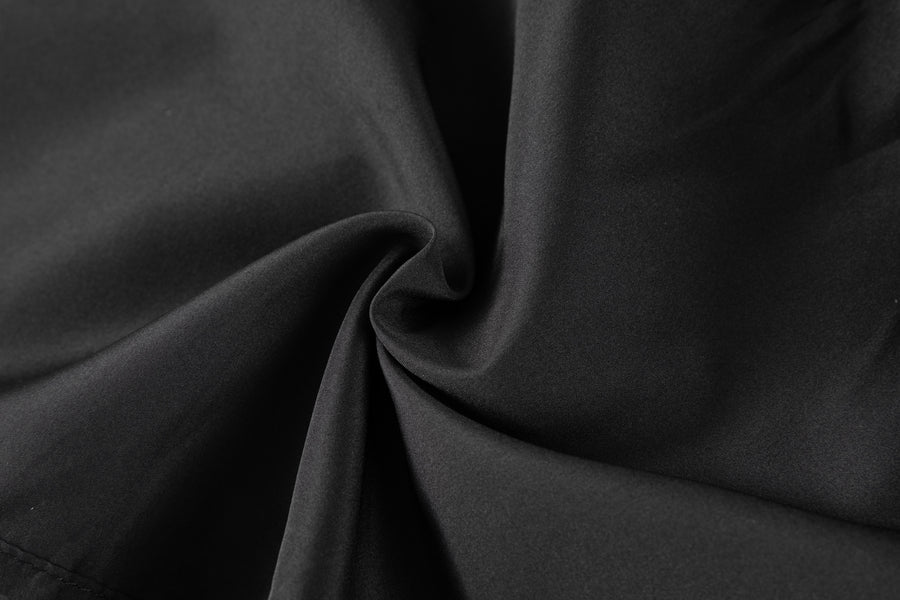 Midnight Starlight Pearl-Collar Dress