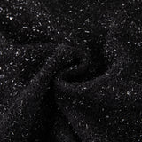 Midnight Starlight Pearl-Collar Dress