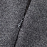 Charcoal Jewel-Trim Halter Dress