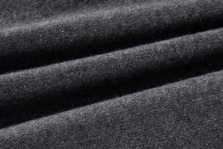 Charcoal Jewel-Trim Halter Dress