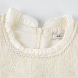 Ivory Petal-Pocket Mod Dress