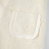 Ivory Petal-Pocket Mod Dress