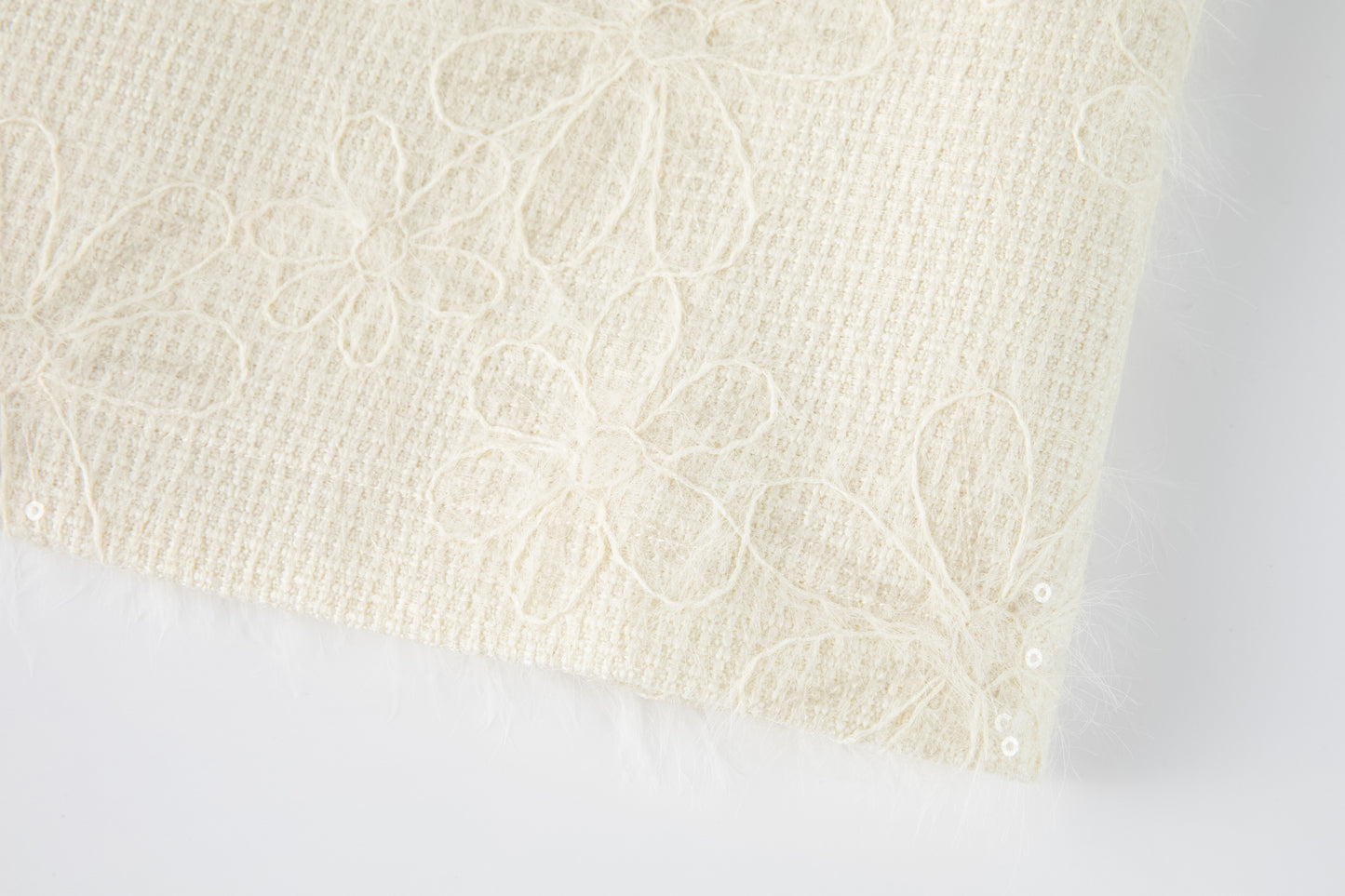Ivory Petal-Pocket Mod Dress