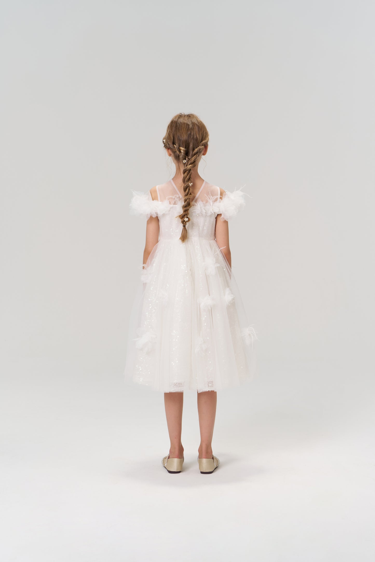 Feathered Whisper Dress
