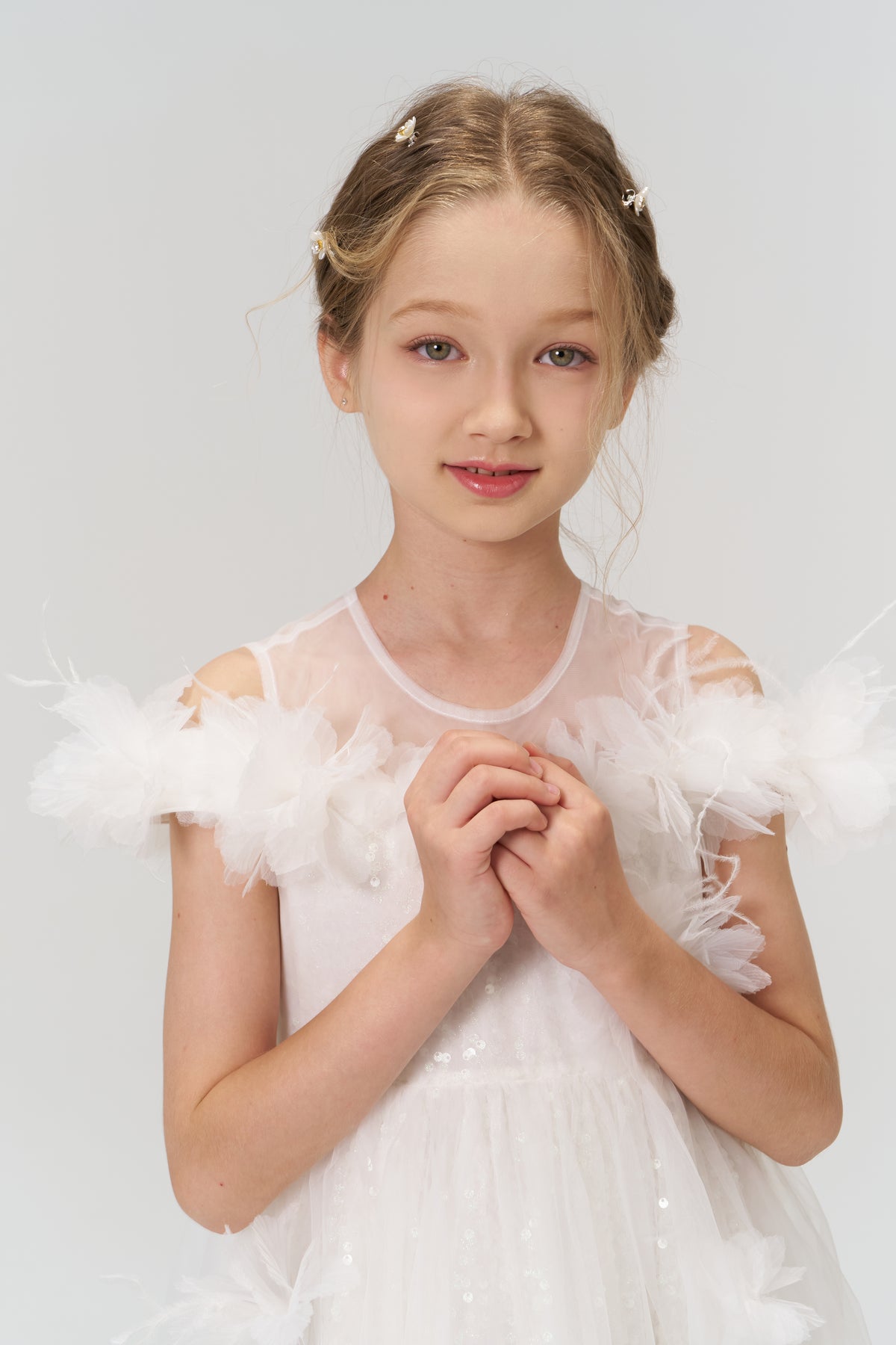 Feathered Whisper Dress