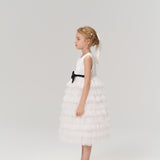 Monochrome Whisper Dress