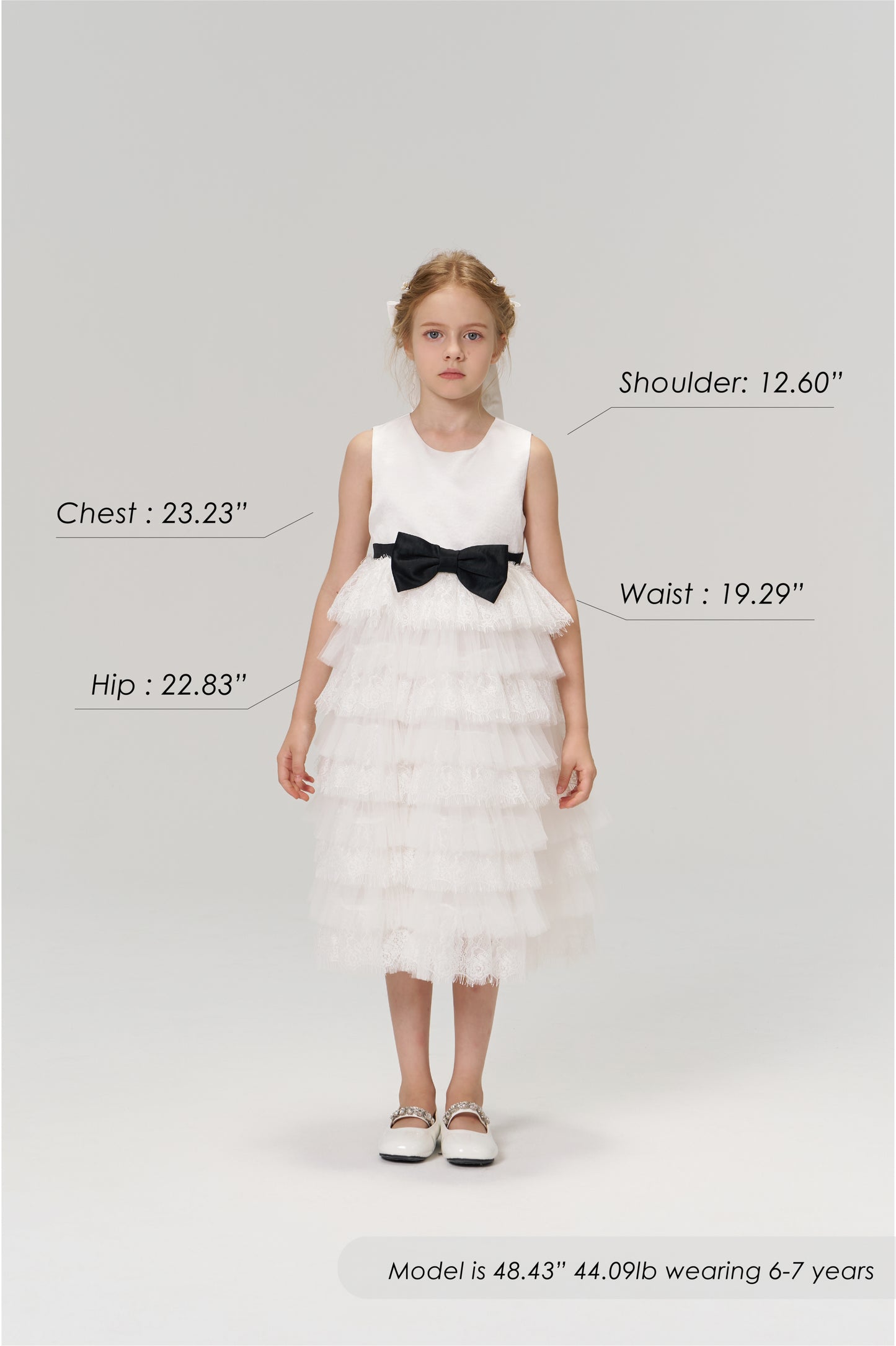 Monochrome Whisper Dress