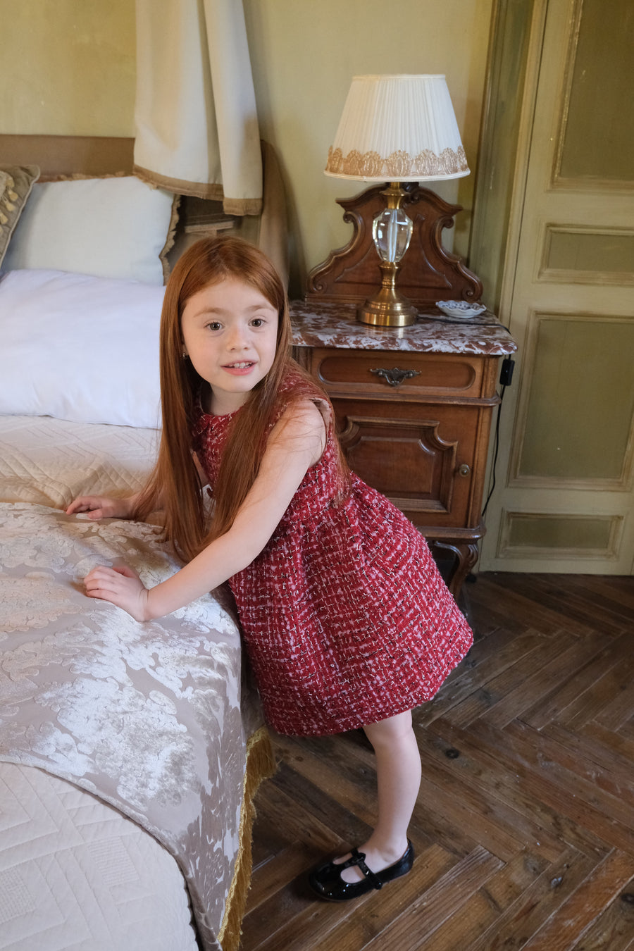 Ruby French Tweed Collar Dress