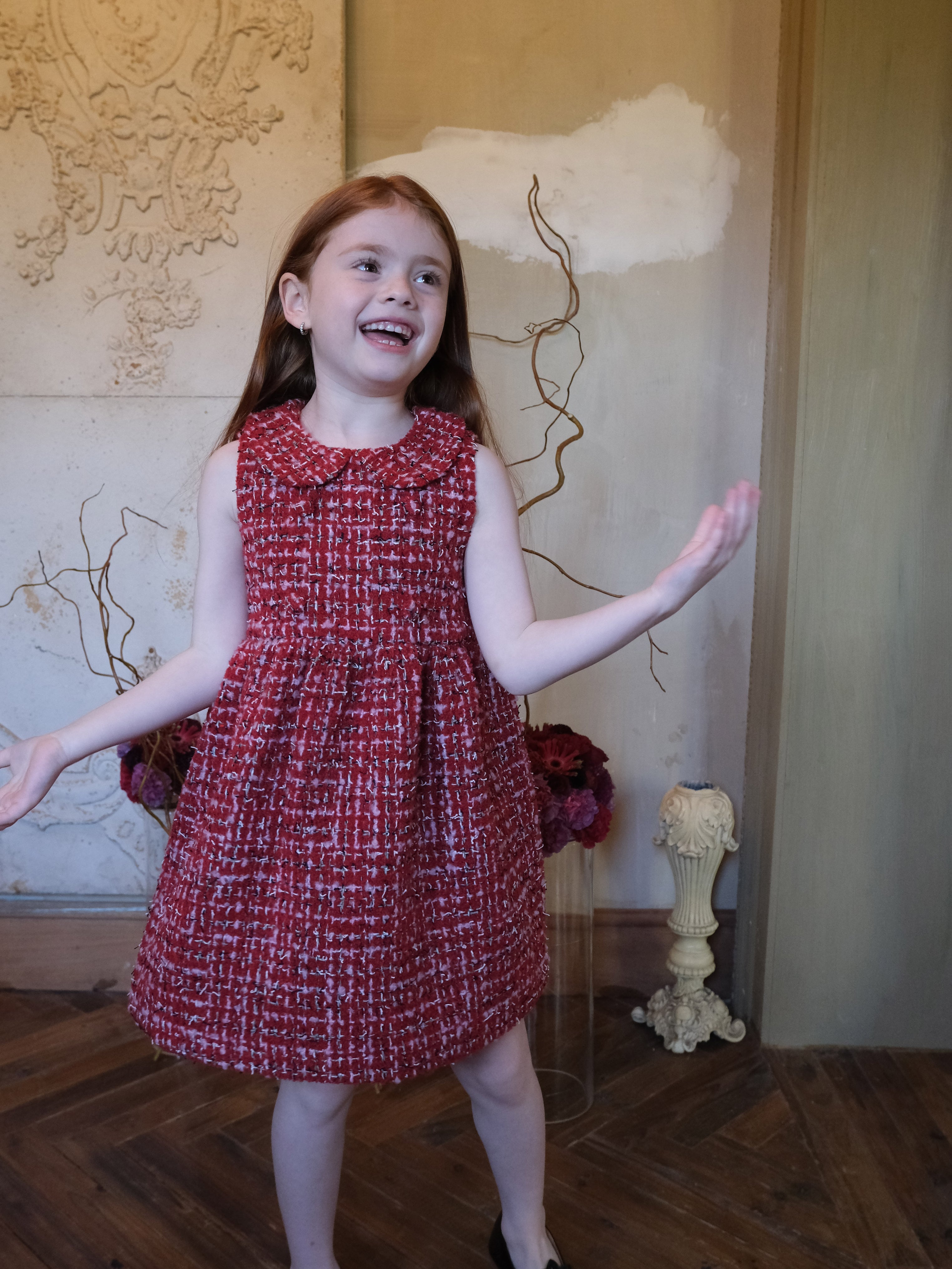Ruby French Tweed Collar Dress