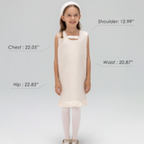 Keyhole Bow Starlight Tweed Dress