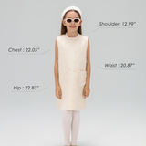 Ivory Petal-Pocket Mod Dress