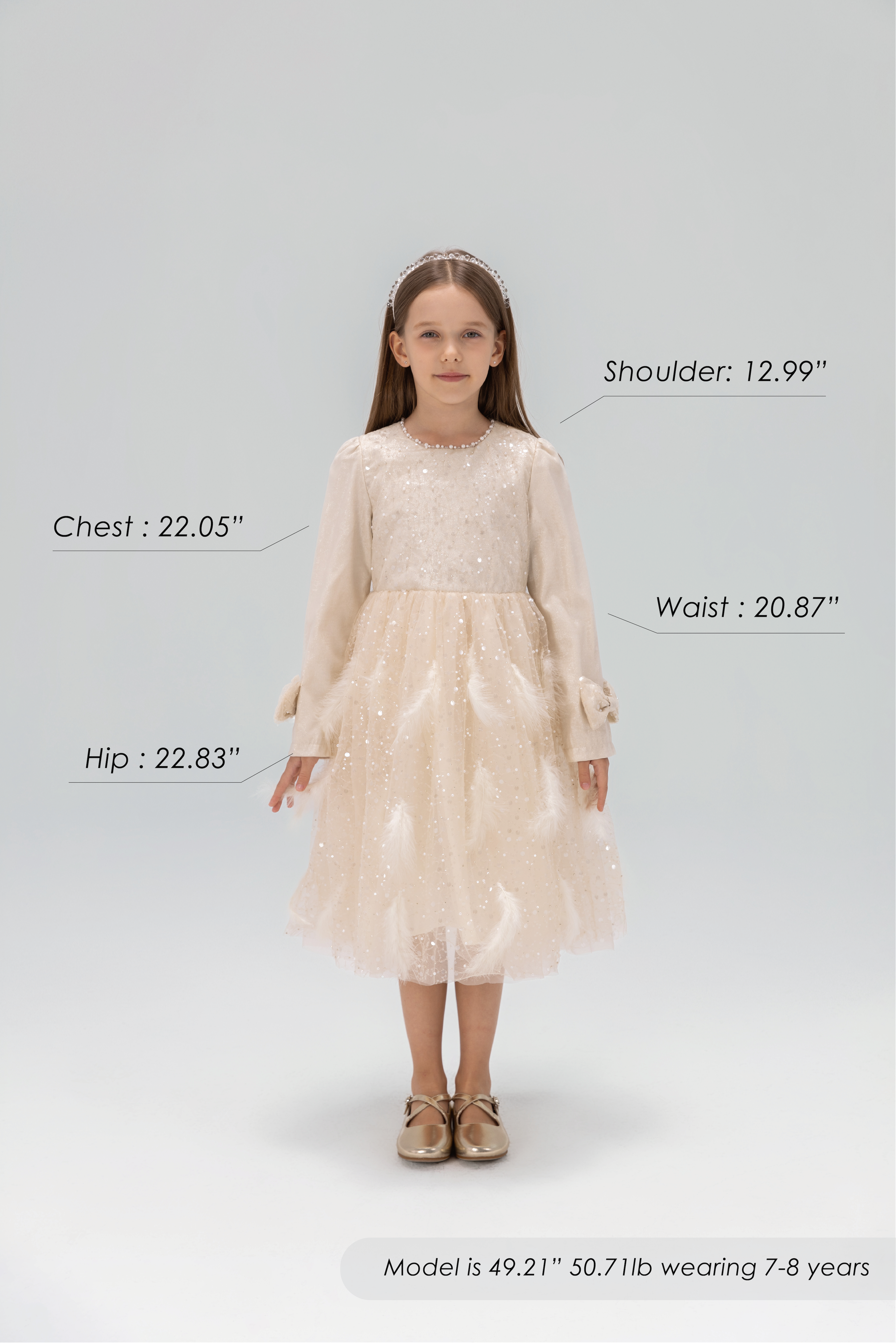 Moonlit Feather Tulle Dress