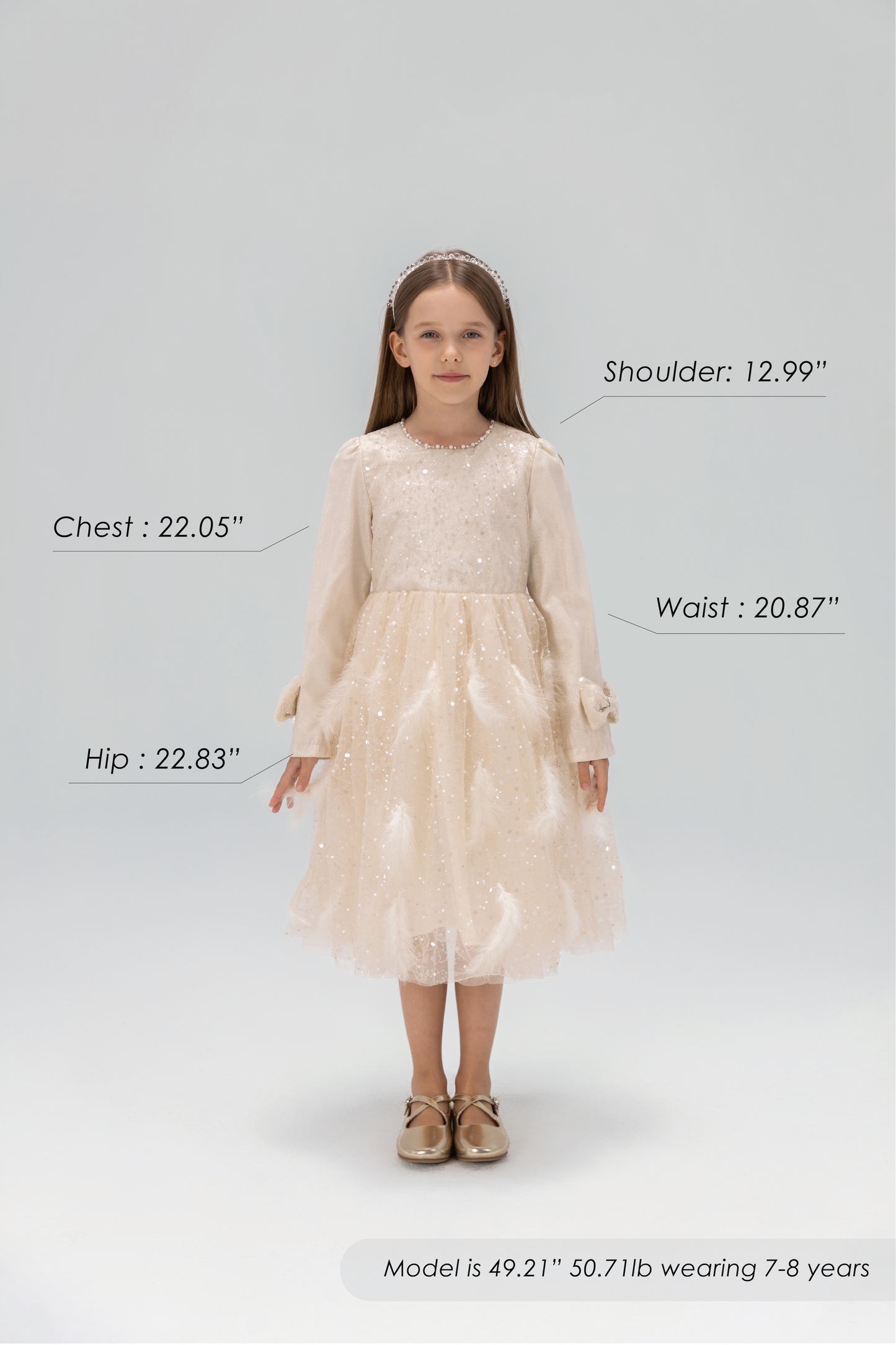 Moonlit Feather Tulle Dress