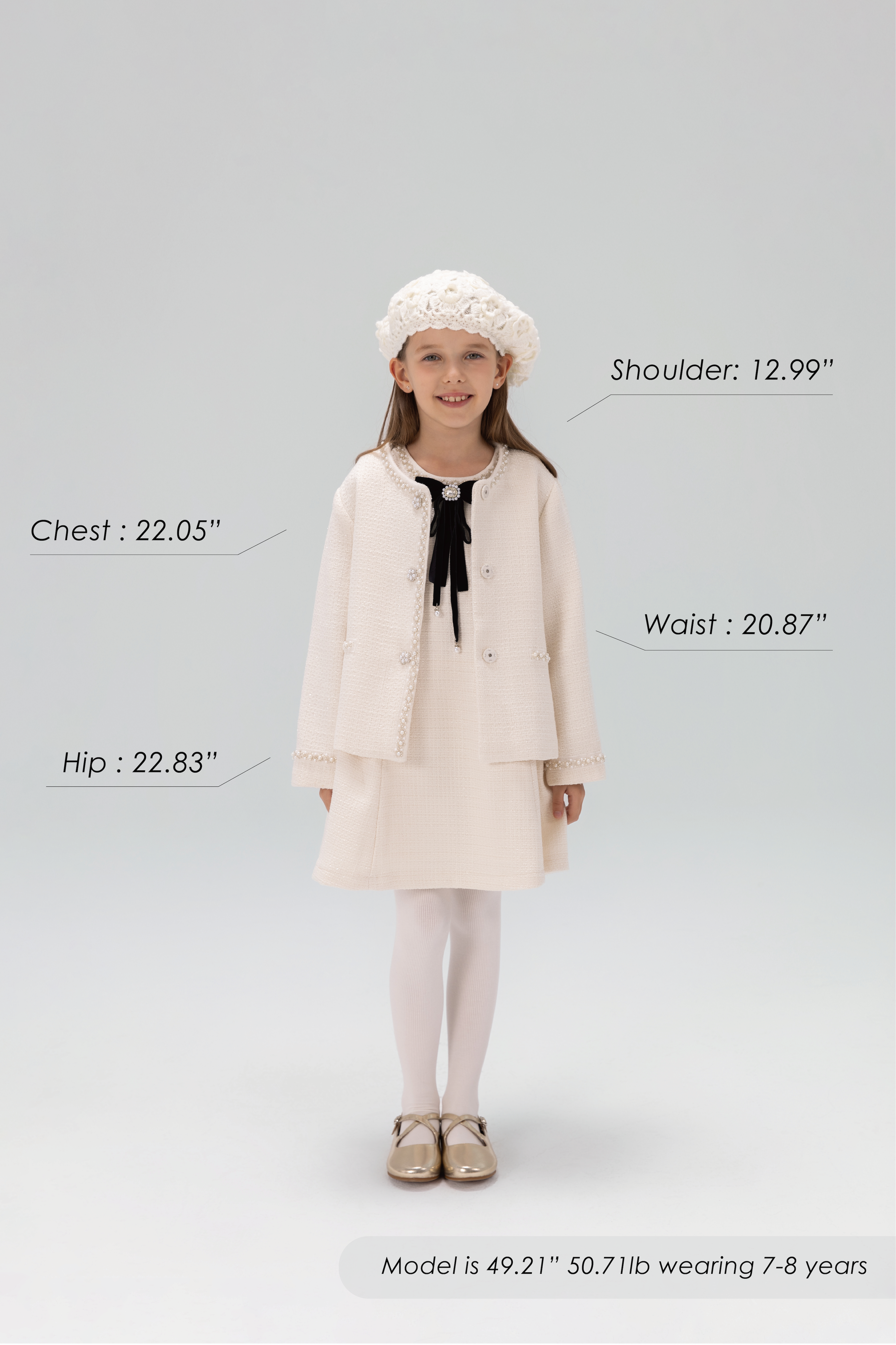 Pearl-Trim Tweed Jacket
