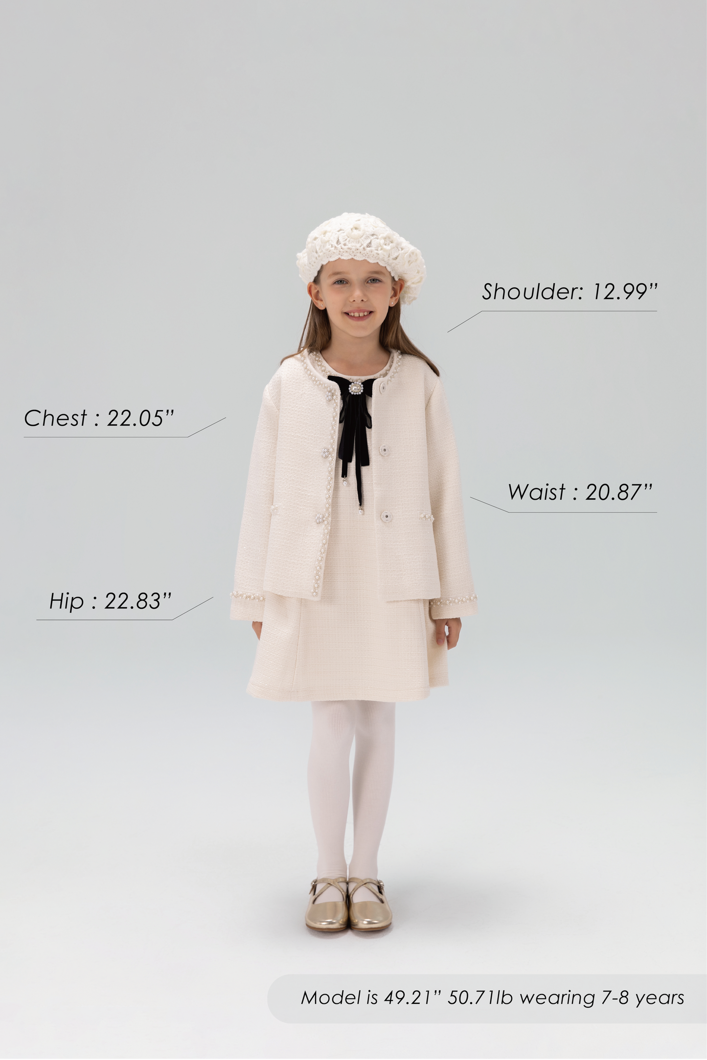 Pearl-Trim Tweed Jacket
