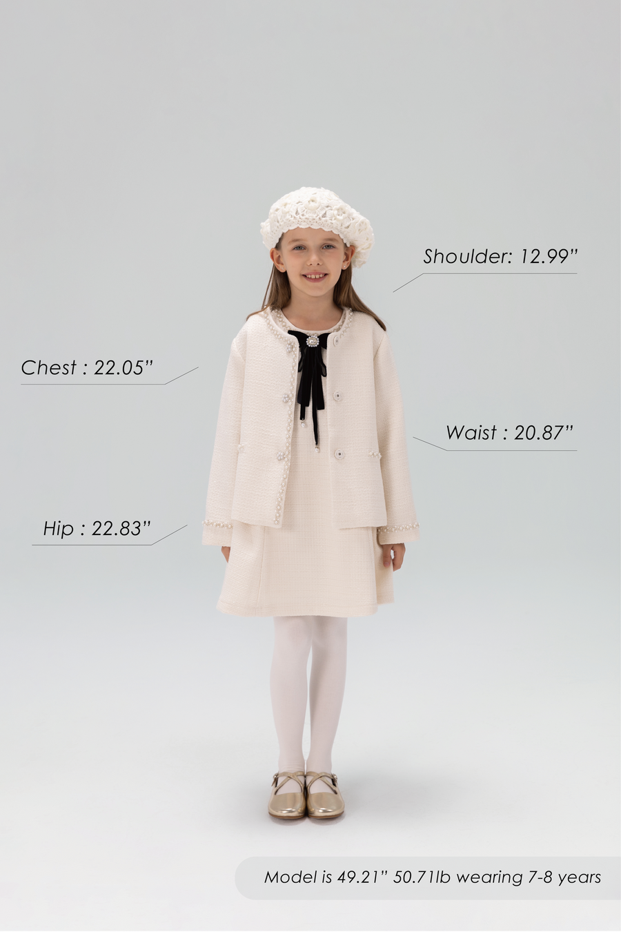 Pearl-Trim Tweed Jacket