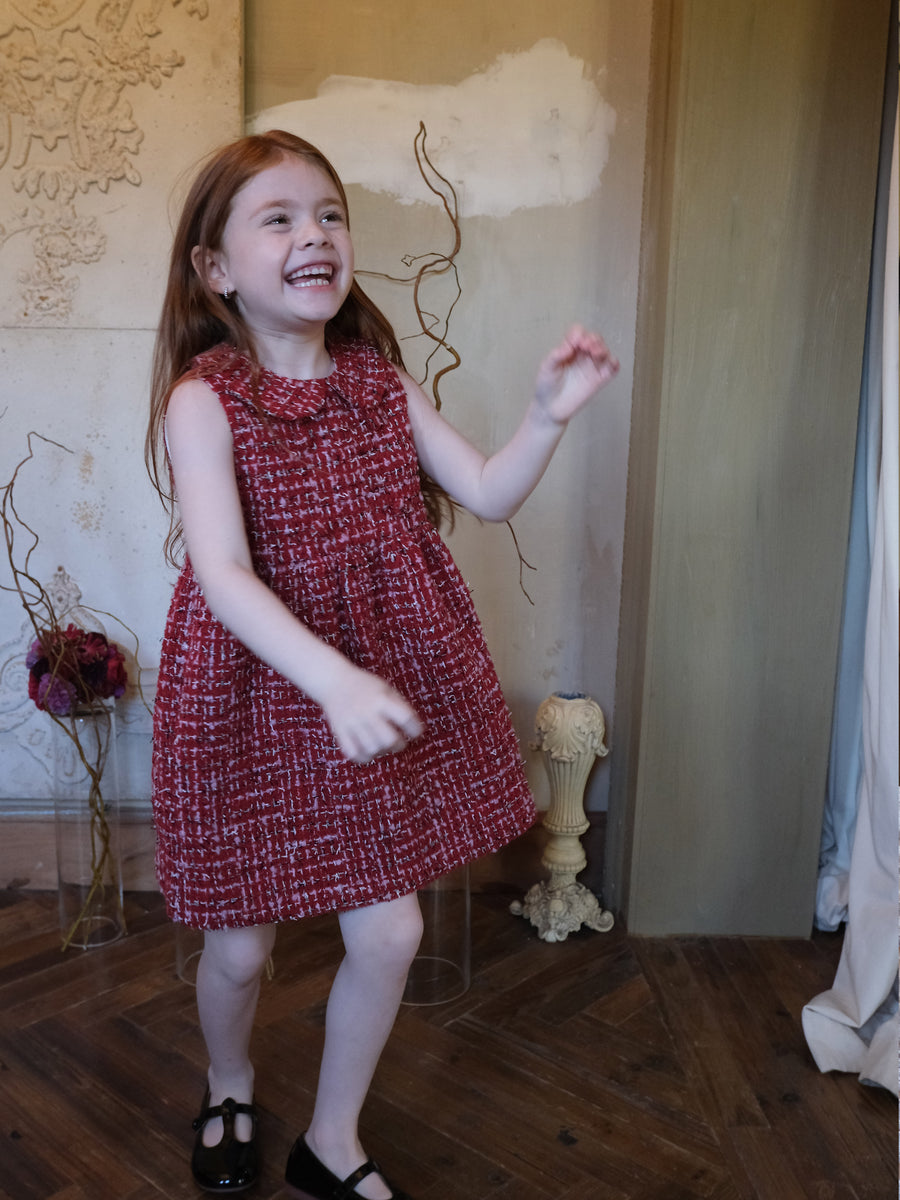Ruby French Tweed Collar Dress