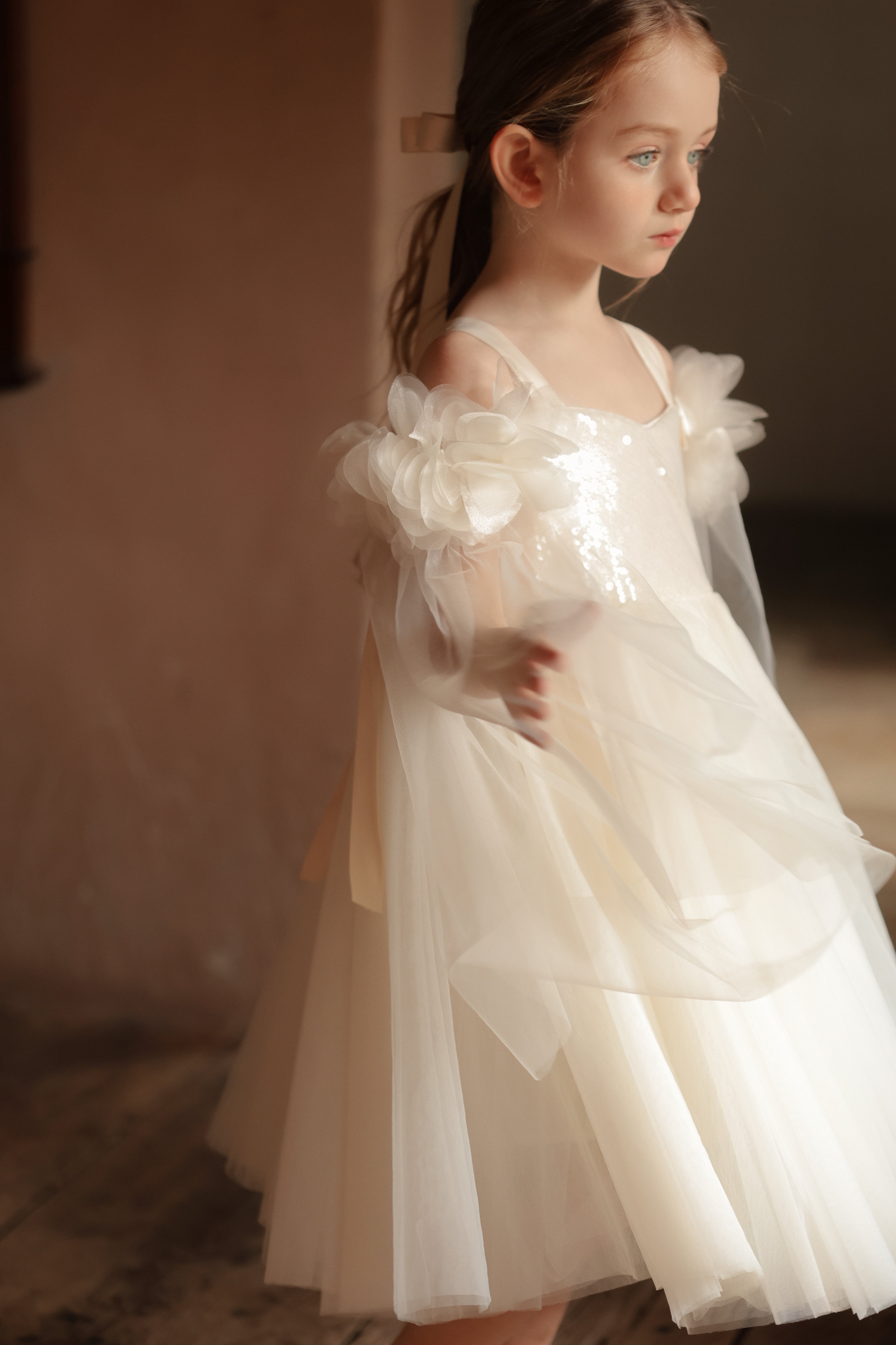Champagne Ripple Bloom Dress