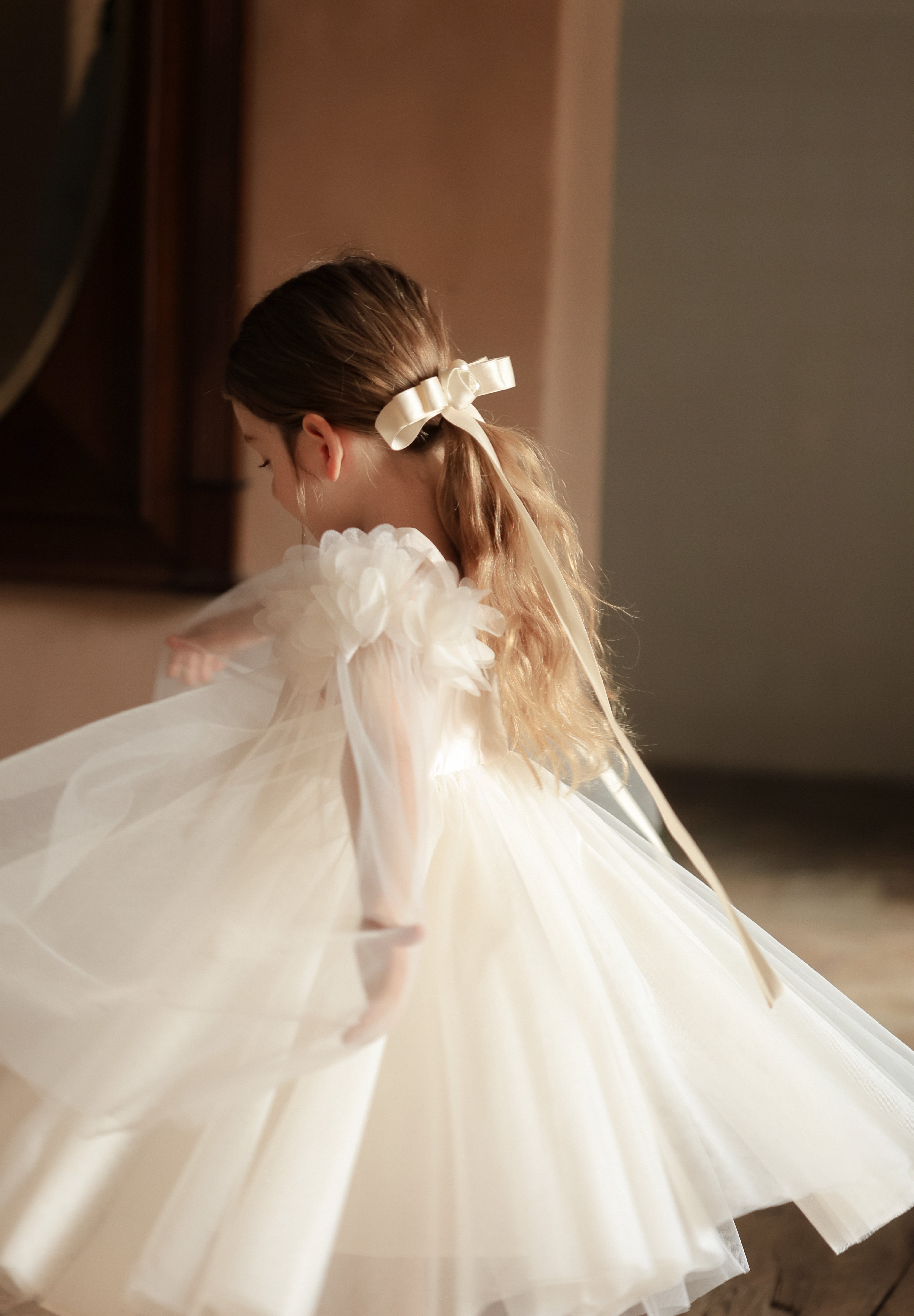 Champagne Ripple Bloom Dress