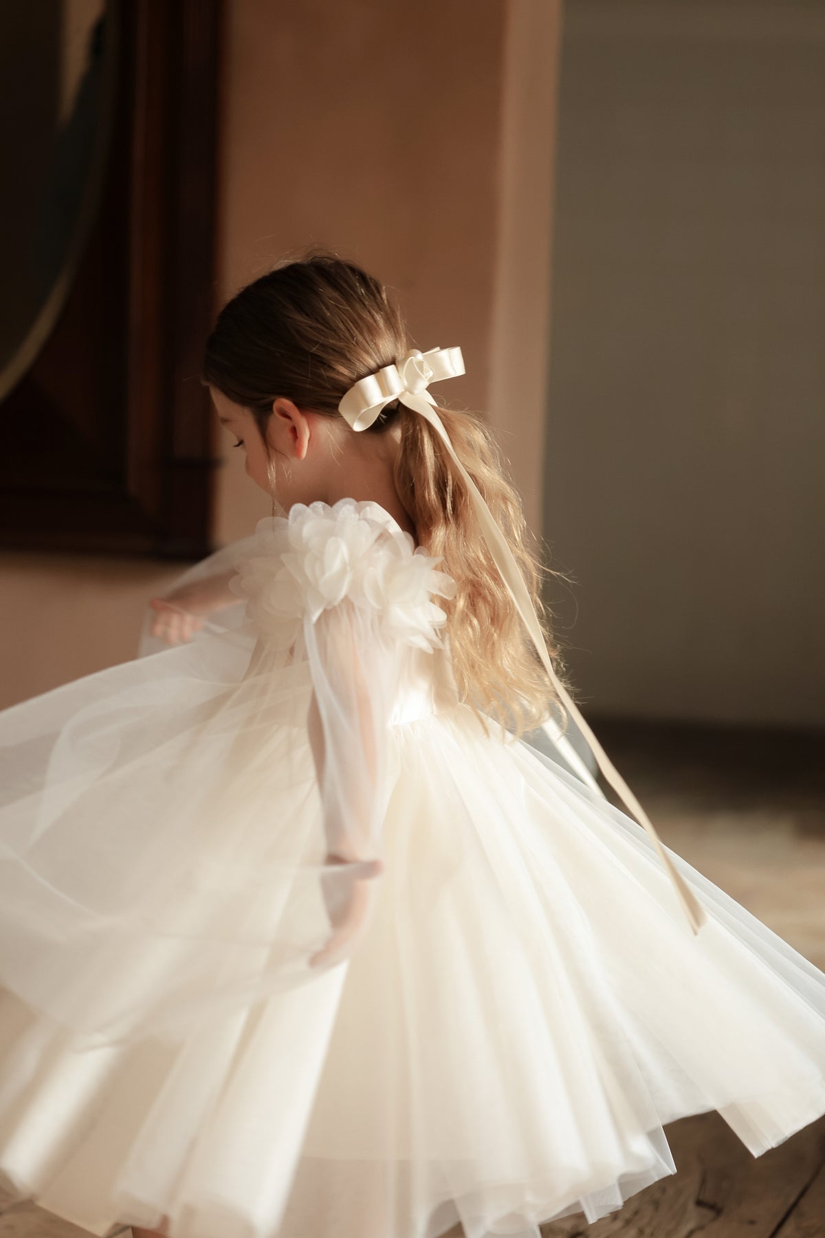 Champagne Ripple Bloom Dress