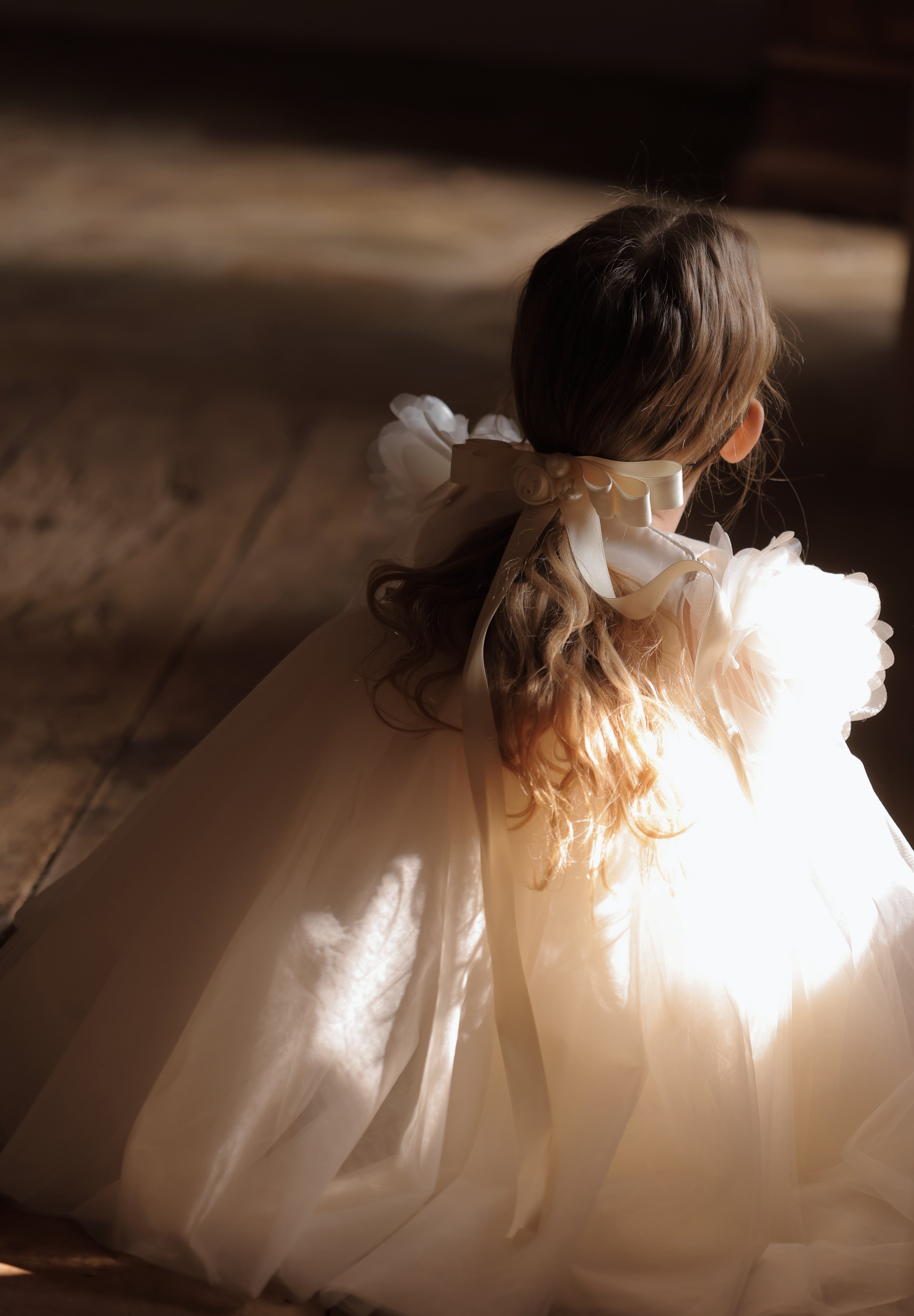 Champagne Ripple Bloom Dress