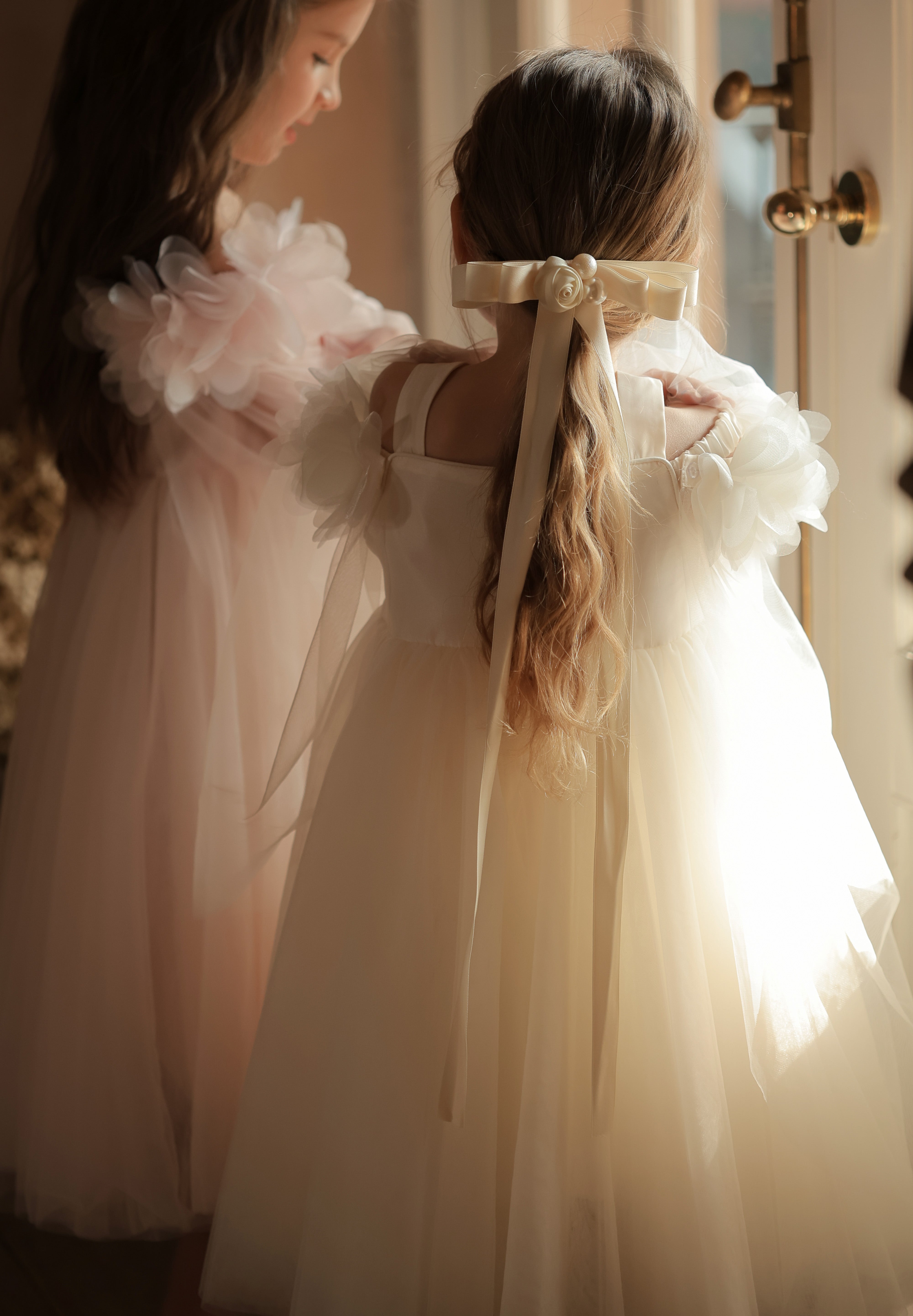Champagne Ripple Bloom Dress