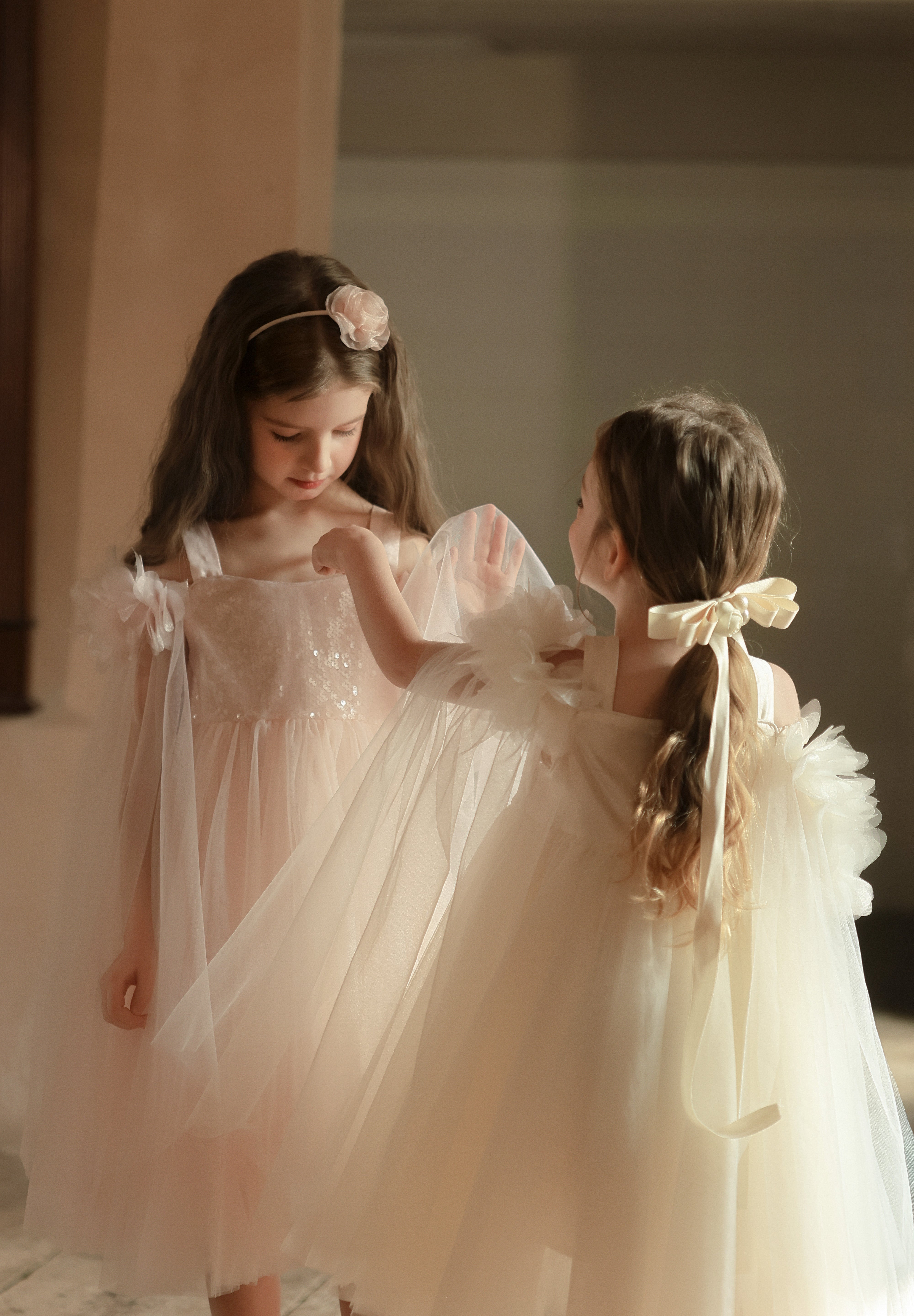 Champagne Ripple Bloom Dress