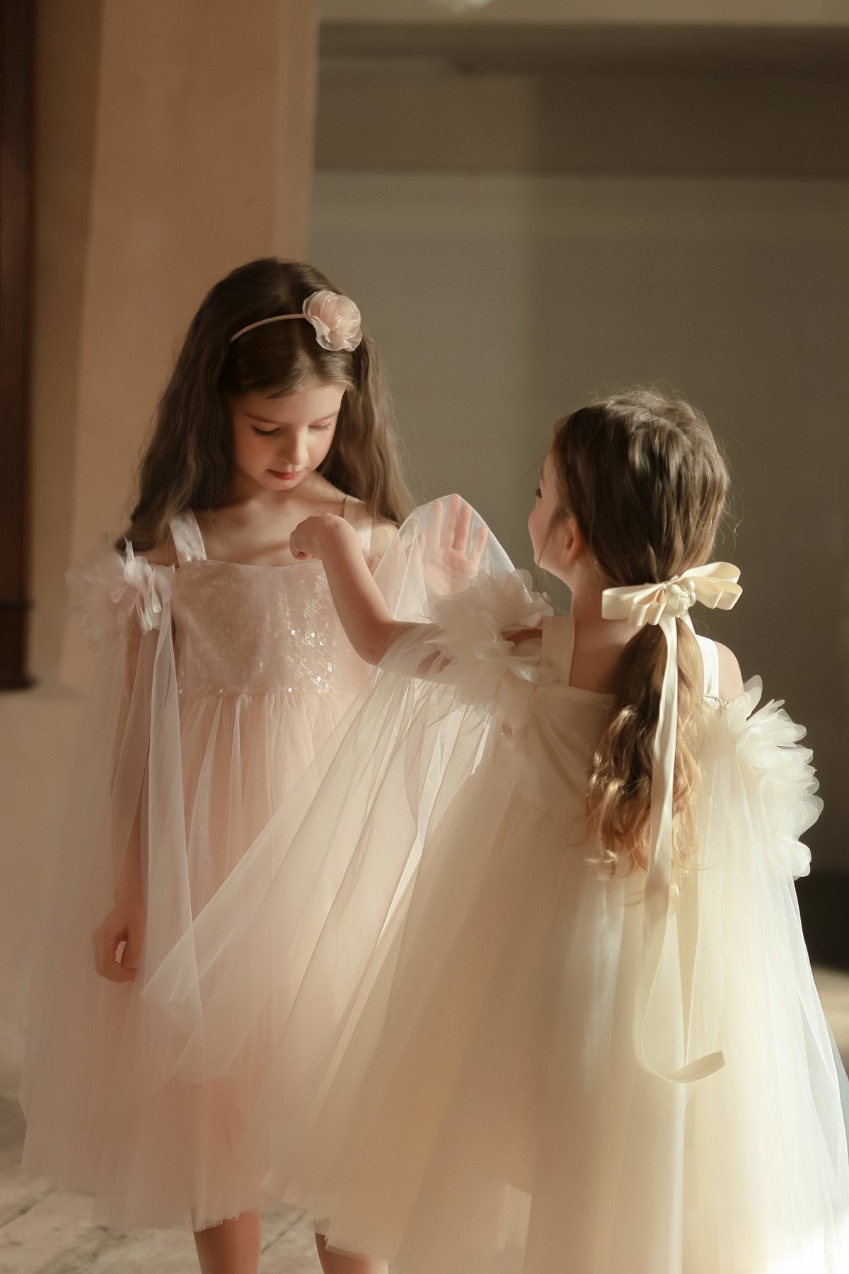 Blush Ripple Bloom Dress