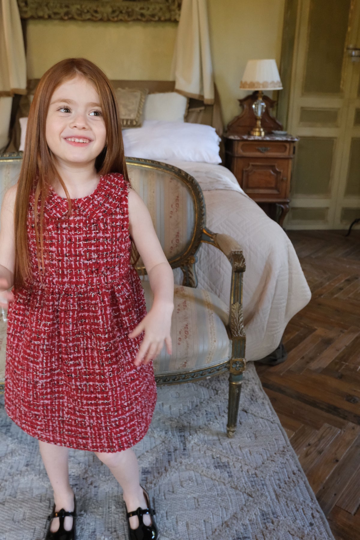 Ruby French Tweed Collar Dress