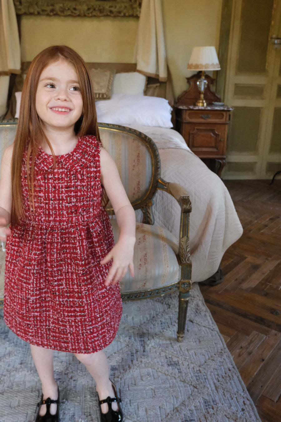 Ruby French Tweed Collar Dress