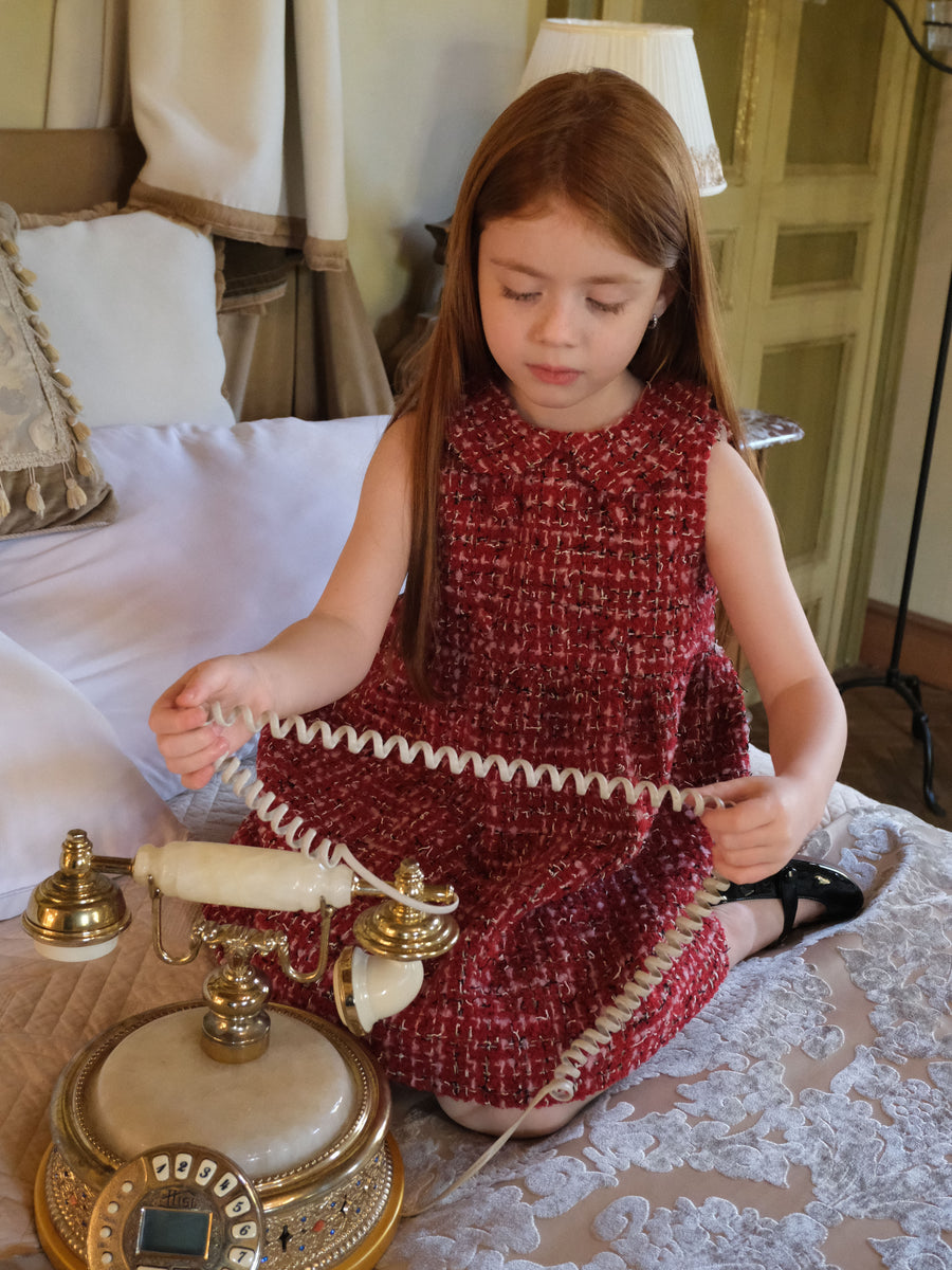 Ruby French Tweed Collar Dress