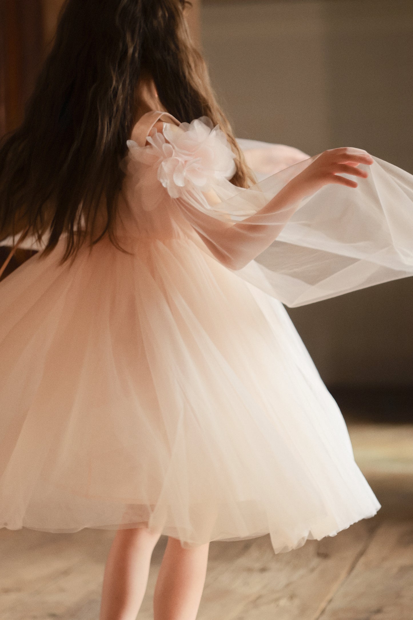 Blush Ripple Bloom Dress