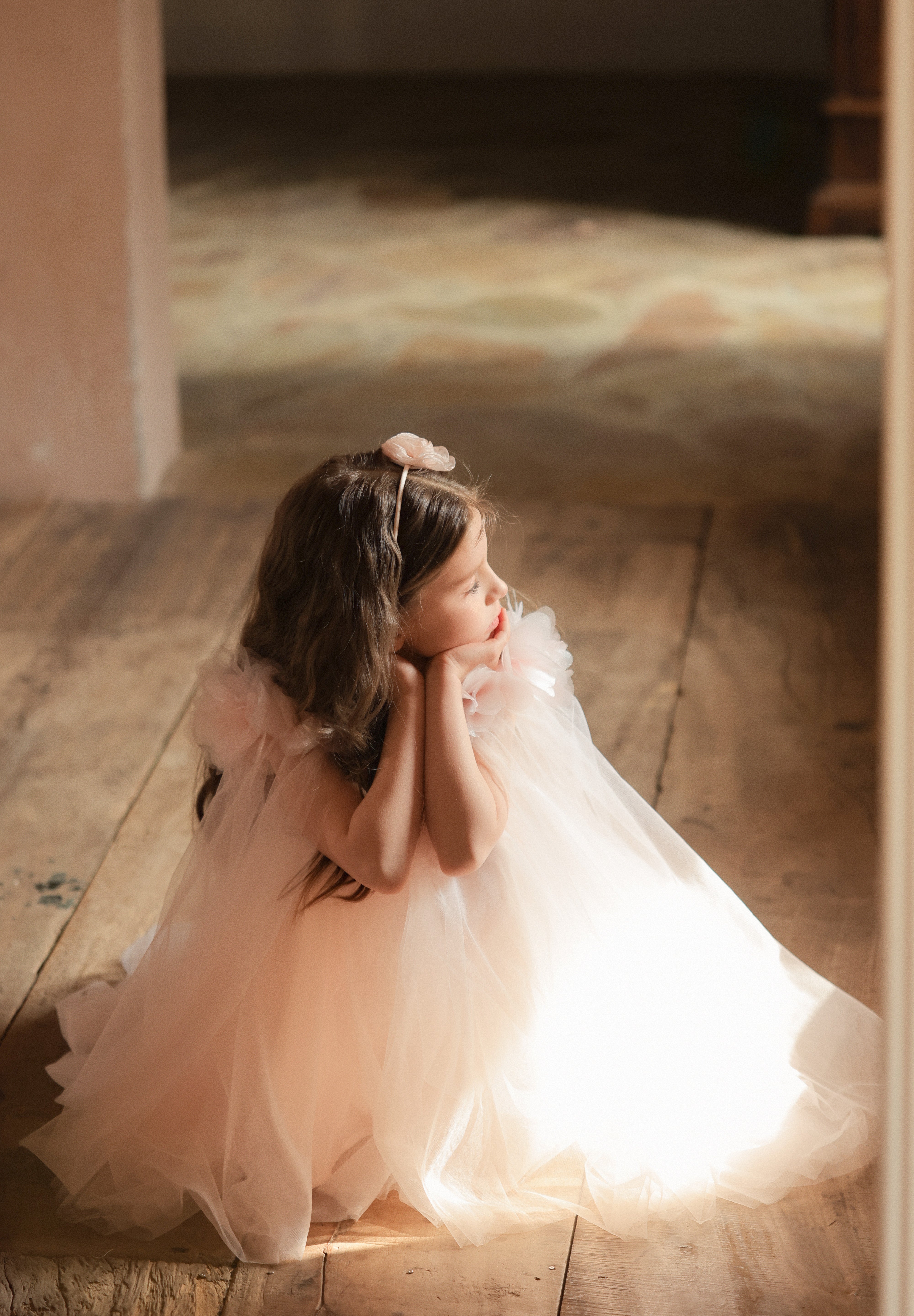 Blush Ripple Bloom Dress